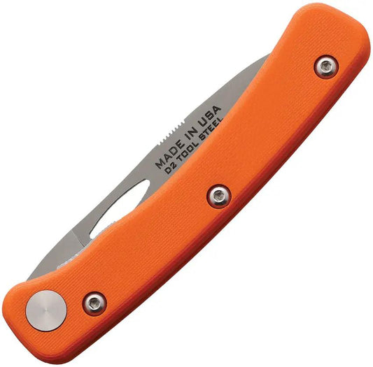 Knives Of Alaska Hunter Linerlock Orange G10 - Durable D2 Blade, 3in Cutting Edge, Bead Blast Finish by Knives Of Alaska