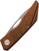 Knives Of Alaska Osprey Slip Joint Knife - Orange Black G10 Handle With Bead Blast D2 Tool Steel Blade by Knives Of Alaska