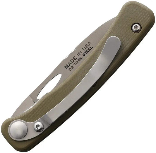 Knives Of Alaska Hunter Linerlock - OD Green G10 Handle, 4.25 Inch Closed, 3 Inch D2 Blade by Knives Of Alaska