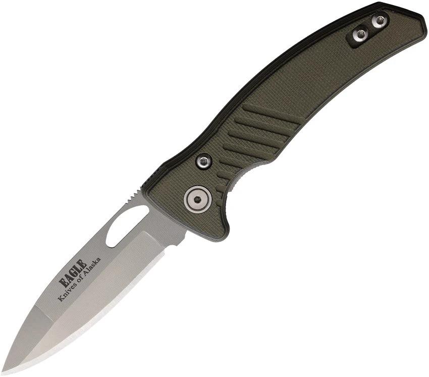 Knives Of Alaska Eagle Linerlock Black/OD 00791FG by Knives Of Alaska