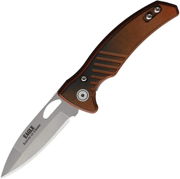 Knives Of Alaska Eagle Linerlock Black/Org G10 00793FG by Knives Of Alaska