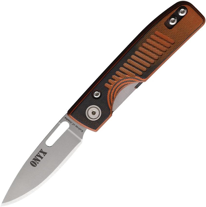 Knives Of Alaska Onyx Linerlock Black/Orange 00797FG by Knives Of Alaska
