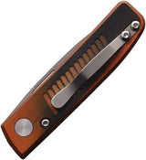 Knives Of Alaska Onyx Linerlock - S30V Blade Black Orange G10 Handle Pocket Clip Thumb Pull by Knives Of Alaska