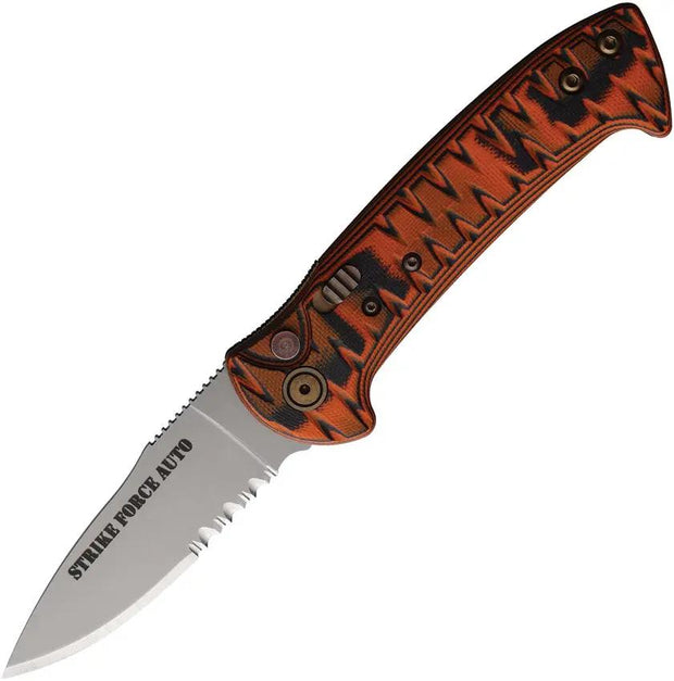 Knives Of Alaska Auto Strike Force Org/Blk Serr 00917FG by Knives Of Alaska
