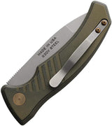 Knives Of Alaska Auto Eagle Button Lock Knife - Automatic Opening, S30V Blade, Black OD Green G10 Handle by Knives Of Alaska