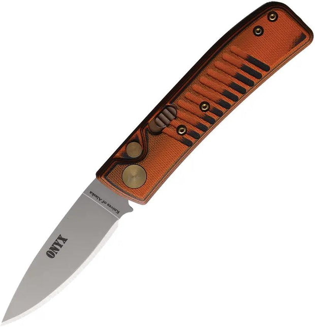 Knives Of Alaska Auto Onyx Button Lock Org/Blk 00947FG by Knives Of Alaska