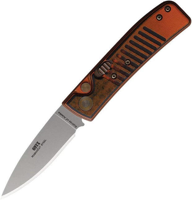 Knives Of Alaska Auto Onyx Button Lock Org G10 00955FG by Knives Of Alaska