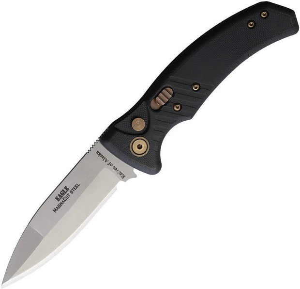 Knives Of Alaska Auto Eagle Button Lock Blk 00957FG by Knives Of Alaska