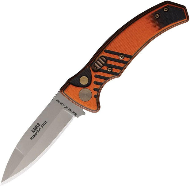 Knives Of Alaska Auto Eagle Button Lock Org 00958FG by Knives Of Alaska