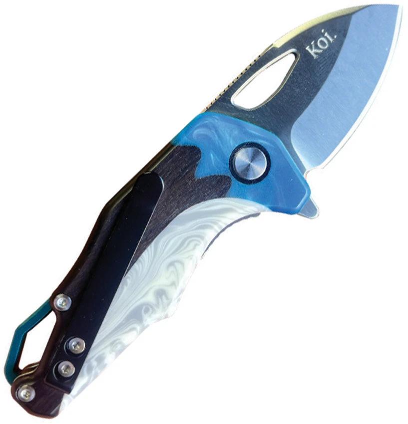 KOI Knives Blue Wren Linerlock KOI-009-WREN by KOI Knives