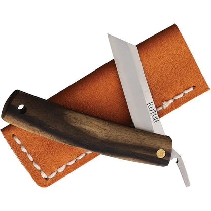 Kotoh Knives Folder Black Persimmon - D2 Tool Steel Blade With Extended Tang And Lanyard Hole by Kotoh Knives