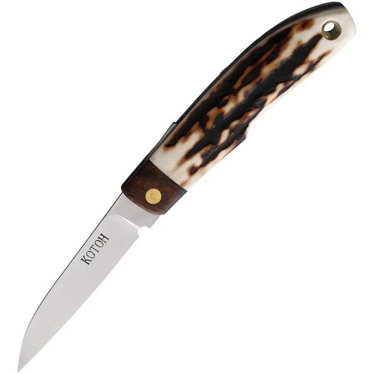 Kotoh Knives Folder Stag D2 KOTOH422521 by Kotoh Knives
