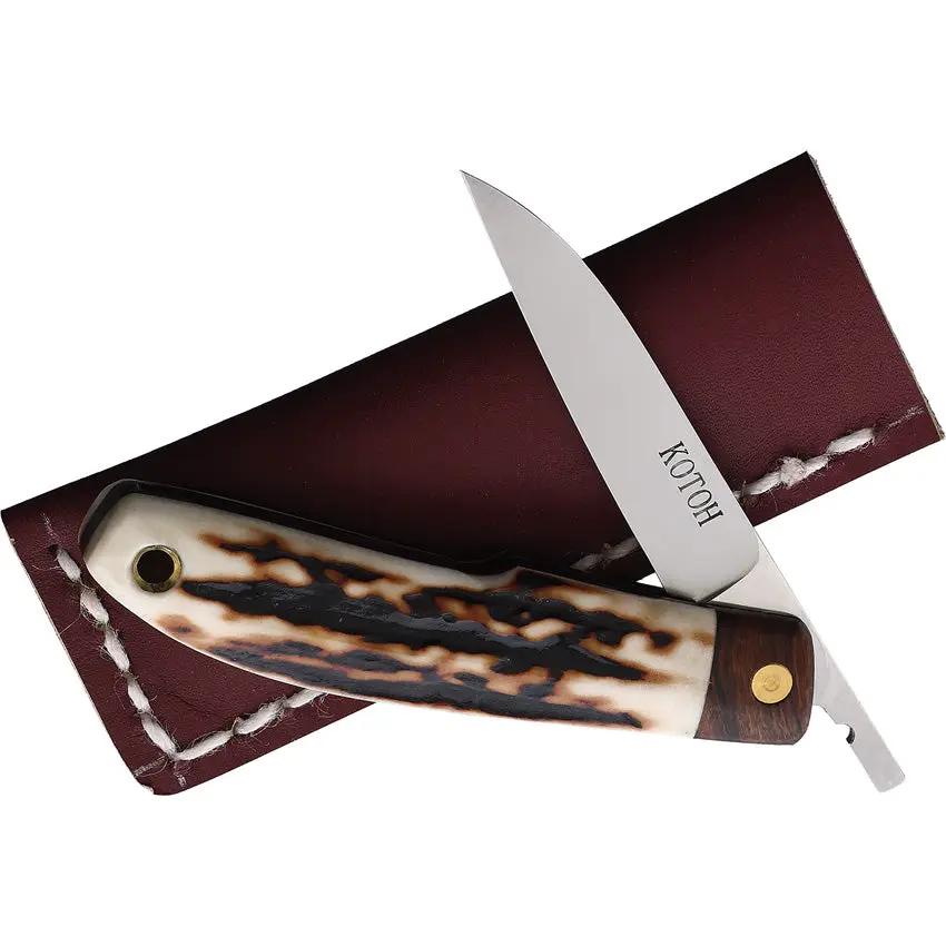 Kotoh Knives Folder Stag D2 KOTOH422521 by Kotoh Knives