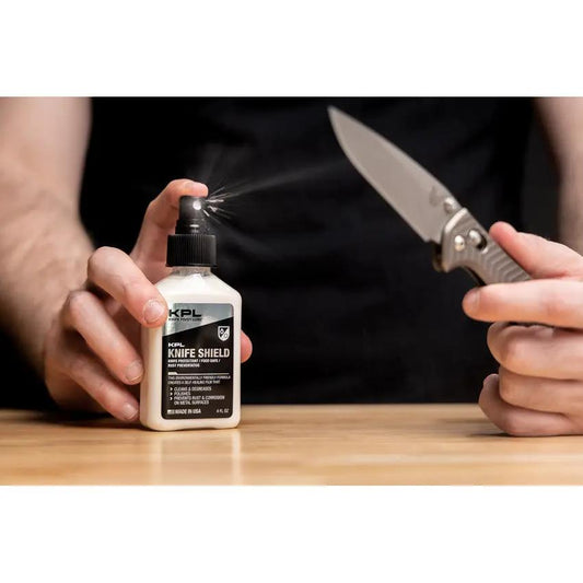 Knife Pivot Lube Knife Shield Premium 4 Oz Spray For Knives Food Safe Non Toxic Corrosion Inhibitor Degreaser And Polish by Knife Pivot Lube