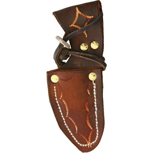 Ken Richardson Knives Small Drop Point Hunter KR1403TDP - Turquoise Inlay Antler Handle With 3 Inch Drop Point Blade by Ken Richardson Knives