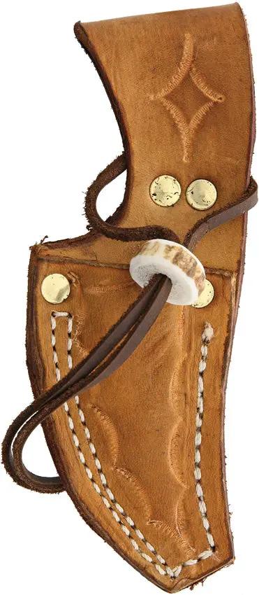 Ken Richardson Knives Small Hunter KR1403 - USA Made 3 Inch 1085HC Clip Point Blade With Deer Antler Handle by Ken Richardson Knives