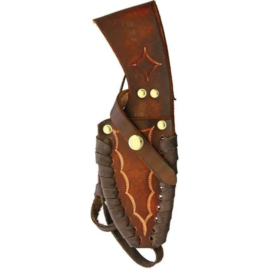 Ken Richardson Knives Drop Point Hunter KR1405TDP - Turquoise Inlaid Antler Handle With 4in 1085HC Drop Point Blade by Ken Richardson Knives