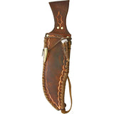 Ken Richardson Knives Bowie KR1411 - 11 Inch Clip Point Blade With Scrim Deer Antler Handle by Ken Richardson Knives