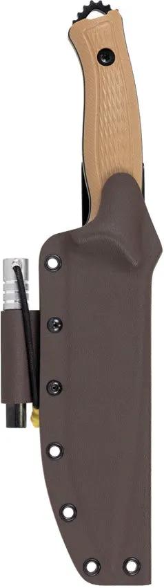 KRONOS Elite Survival Fixed Blade Coy - 6 Inch Black PVD Coated 1095HC Blade, Full Tang, Limited Inaugural Run by KRONOS