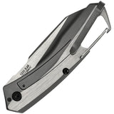 Kershaw Reverb Framelock EDC Knife For Everyday Carry Gray PVD 8Cr13MoV Blade G10 Front by Kershaw