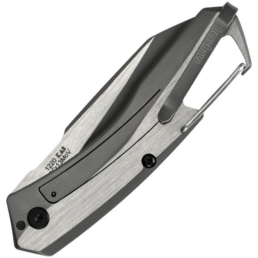 Kershaw Reverb Framelock EDC Knife For Everyday Carry Gray PVD 8Cr13MoV Blade G10 Front by Kershaw