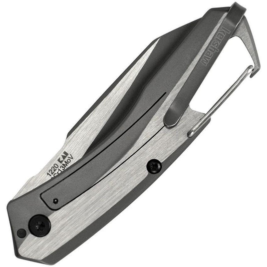 Kershaw Reverb Framelock EDC Knife For Everyday Carry Gray PVD 8Cr13MoV Blade G10 Front by Kershaw