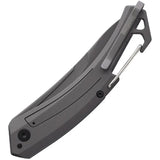 Kershaw Reverb XL Linerlock Folding Knife TiNi Coated 8Cr13MoV Blade Blue G10 Handle With Carbon Fiber Inlay For EDC by Kershaw