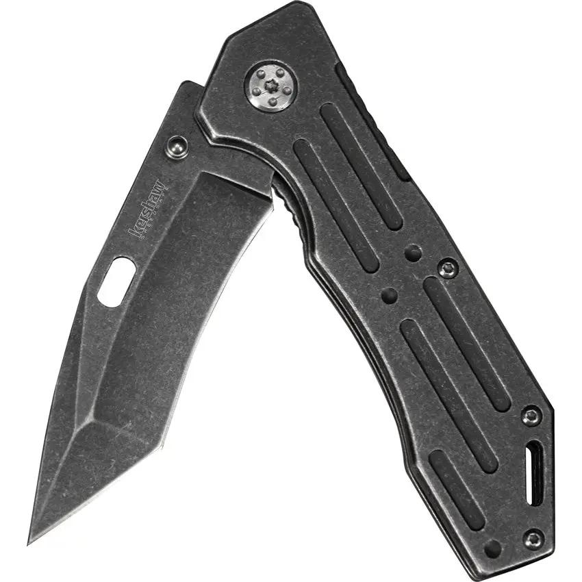 Kershaw Lifter Framelock Assisted Opening Knife 1302BW BlackWash Tanto Blade EDC Ready by Kershaw