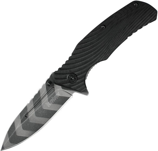 Kershaw Trace Linerlock Assisted Opening Reliable EDC Knife With 3.5 Inch Blade Tiger Stripe Camouflage Finish by Kershaw
