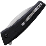 Kershaw Rhetoric Linerlock Assisted Opening Knife 3Cr13 Steel 4in Closed Black GFN Handle For EDC by Kershaw