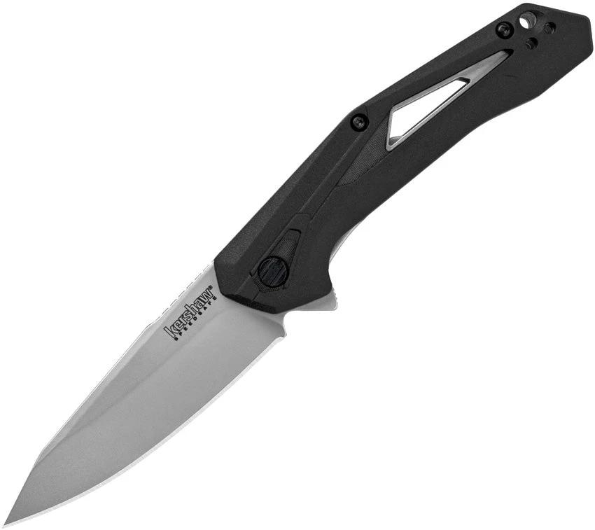 Kershaw Airlock Assisted Opening Liner Lock Knife With 3In Bead Blast Blade 4Cr14 Black Glass Filled Nylon Handle EDC by Kershaw