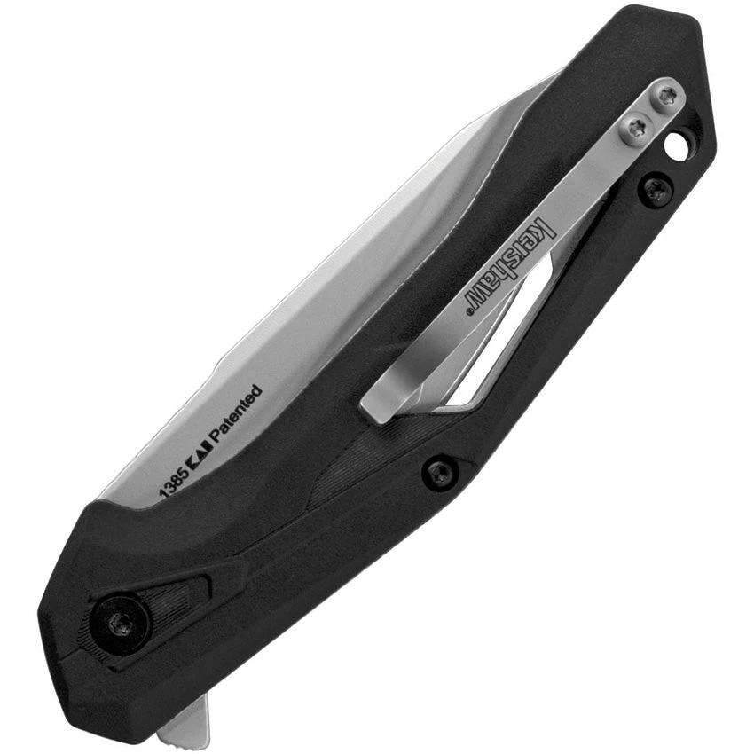 Kershaw Airlock Assisted Opening Liner Lock Knife With 3In Bead Blast Blade 4Cr14 Black Glass Filled Nylon Handle EDC by Kershaw