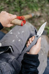 Kershaw Align Framelock AO 1405 EDC Knife Premium Satin Blade 8Cr13MoV Gray PVD Handle With Pocket Clip by Kershaw