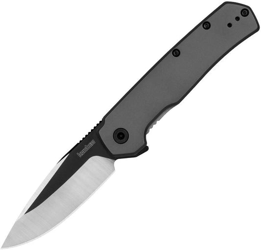 Kershaw Thermal Framelock Assisted Opening Knife 1411 for EDC Everyday Carry, 3 Inch 8Cr13MoV Blade, Gray PVD Finish by Kershaw