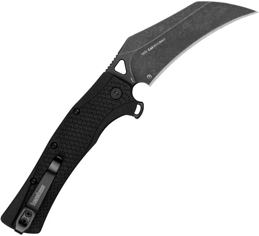 Kershaw Dawnstar Linerlock Assisted Opening Knife for EDC Enthusiasts 3.5in BlackWash 8Cr13MoV Blade 4.5in Closed by Kershaw