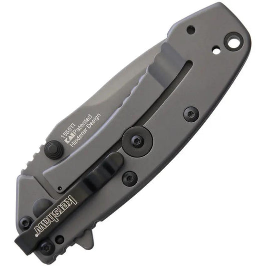 Kershaw Cryo Hinderer Framelock Assisted Opening EDC Knife With Titanium Coated 8Cr13MoV Blade by Kershaw