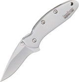 Kershaw Chive Framelock Assisted Opening EDC Knife for Everyday Carry with Bead Blast Blade and Lanyard Hole by Kershaw