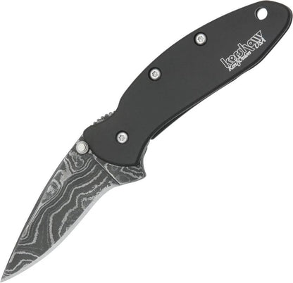 Kershaw Chive Damascus Framelock Knife With Assisted Opening SpeedSafe For EDC Enthusiasts by Kershaw