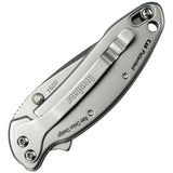 Kershaw Chive Framelock Assisted Opening EDC Knife for Everyday Carry with Bead Blast Blade and Lanyard Hole by Kershaw