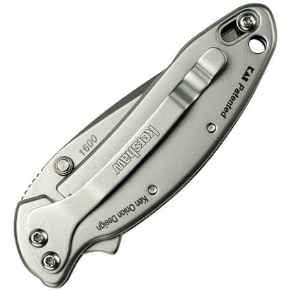 Kershaw Chive Framelock Assisted Opening EDC Knife for Everyday Carry with Bead Blast Blade and Lanyard Hole by Kershaw