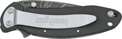 Kershaw Scallion Damascus Framelock Assisted Opening EDC Knife for Everyday Carry with 2.5 Inch Blade by Kershaw