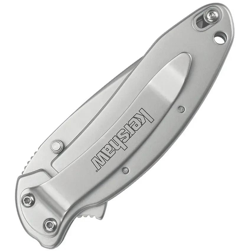 Kershaw Scallion Framelock Knife For EDC Enthusiasts With Assisted Opening Bead Blast 420HC Blade by Kershaw