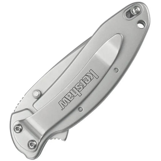 Kershaw Scallion Framelock Knife For EDC Enthusiasts With Assisted Opening Bead Blast 420HC Blade by Kershaw