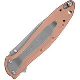 Kershaw Leek Copper Liner Lock Assisted Opening Knife 1660CU CPM154 SpeedSafe EDC by Kershaw