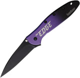 Kershaw Leek Framelock The Edge Limited Edition 1660EDGE MagnaCut Black Cerakote Assisted Opening For EDC Enthusiasts by Kershaw