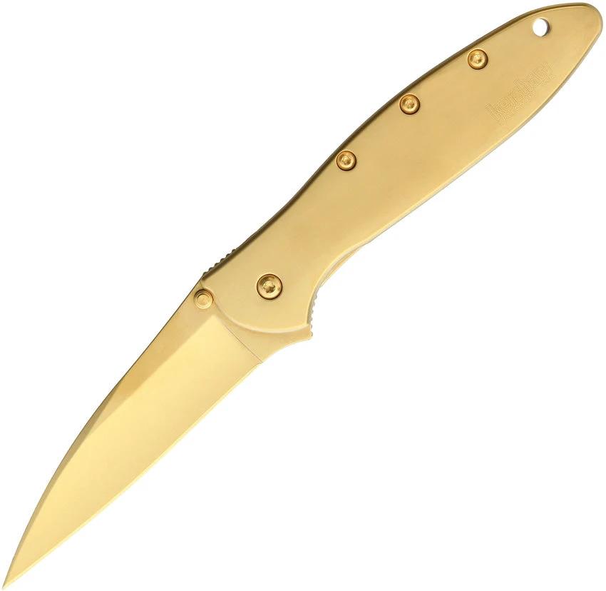 Kershaw Leek Gold 1660G Assisted Opening EDC Knife For Everyday Carry Enthusiasts by Kershaw