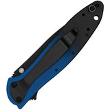 Kershaw Leek Linerlock MagnaCut Assisted Opening EDC Knife 3in Blade Blue Black Gradient Handle by Kershaw