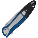 Kershaw Leek Linerlock EDC Knife With MagnaCut Blade Assisted Opening Blue Gradient Aluminum Handle by Kershaw