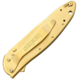 Kershaw Leek Gold 1660G Assisted Opening EDC Knife For Everyday Carry Enthusiasts by Kershaw