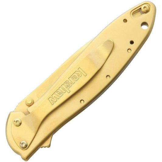 Kershaw Leek Gold 1660G Assisted Opening EDC Knife For Everyday Carry Enthusiasts by Kershaw